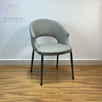 Chaise de designer italienne pour la maison, mobilier moderne pour salle à manger, siège attaché au dossier, cuir PVC, fauteuil de luxe pour hôtel, chaises de salle à manger