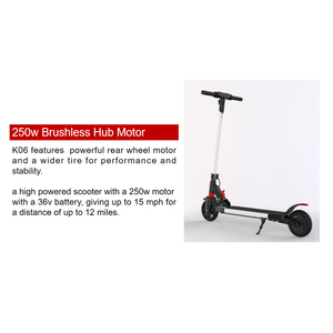 Scooter de Fabricación China con Motor de 250W, Capacidad de Carga de 100 kg, para Adultos en Zonas Urbanas, por $100, Modelo K06 - Product Image 4