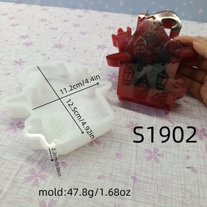 Moules de coulée en résine faits à la main pour bricolage ornements décoratifs Ins Style Silicone outils de bureau Santa moule - Product Image 2