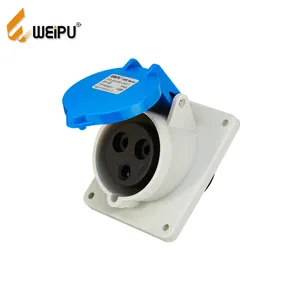 china factory mult wire electrical female and male waterproof connector 32a electric power socket