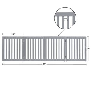 Grand parc d'extérieur en bois <span class=keywords><strong>pour</strong></span> animaux de compagnie Porte rétractable Cage Clôture <span class=keywords><strong>pour</strong></span> chiens et chats avec fermeture à bouton - Product Image 5