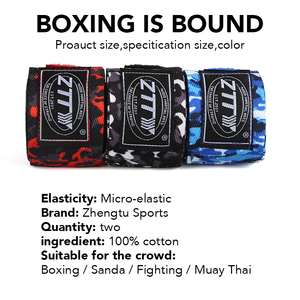 אגרוף יד עוטפת יד יד עוטפת אגרוף מקצועי עוטפת איגרוף 3 מ '4 מ' ספורט יד הגנה ידיים - Product Image 5