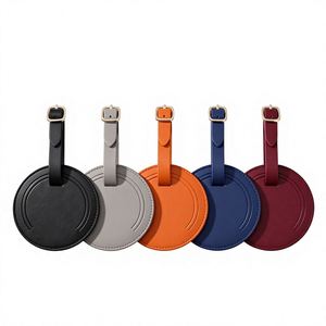Étiquettes et marqueurs de bagages personnalisés en cuir PU résistant à l'eau et respectueux de l'environnement pour sacs de voyage, hôtels et passeports - Product Image 1