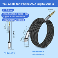 Adaptador USB a Tipo C de 3.5mm con Chip DAC, Conductor de Cobre Puro, Conector Chapado en Oro para iPhone y Altavoces de Coche