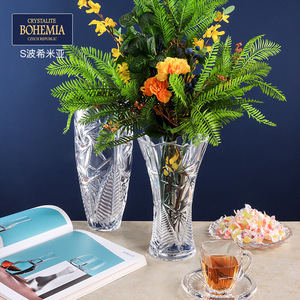 Crystalite Bohemia Glass Vase Windmill Clear Artistic Home Decor Living Room Bedroom Desk Ornament - Product Image 3