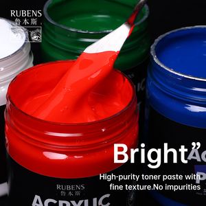 Rubens Factory Direct Sales 100ml Grande capacité 48 couleurs Pigment acrylique personnalisé Vente en gros Pigment de <span class=keywords><strong>peinture</strong></span> sûr non toxique - Product Image 3