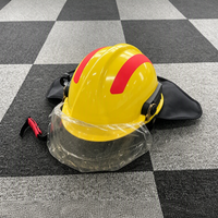 Casque de pompier professionnel certifié haute résistance aux chocs, équipement de sécurité pour pompiers et équipes de sauvetage, service OEM