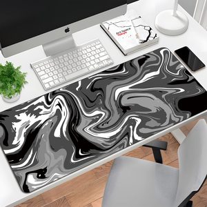 Strata chất lỏng máy tính chuột Pad chơi game Mousepad trừu tượng lớn 900x400 sóng màu đen và trắng xxl chuột Pad bàn Mat Bàn phím pad - Product Image 6