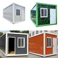 Mini villa en acier préfabriquée de luxe de conception moderne prête à l'emploi Prix bon marché Petite maison 2 étages préfabriquée Appartement