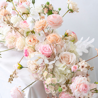 Frühlings-Blumen-Tischläufer nach Maß für Hochzeiten – Künstliche lange Blumenreihen als Dekoration