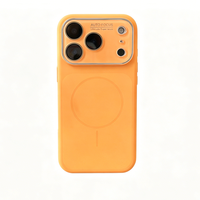 Coque de téléphone magnétique en silicone liquide original avec protection d'objectif pour iPhone 17 16 15 Pro Max – Vente en gros
