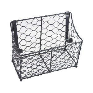 High on Demand Black Iron Wire Metal Basket Durable Storage Organizer <b>for</b> Fruits Vegetables and Pantry Available at Best Price - Product Image 2