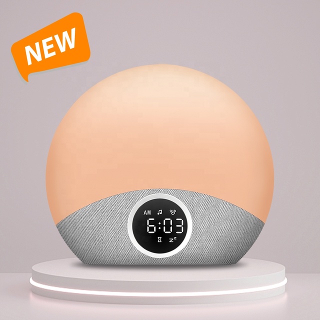 HiFiD New Design HFD-W23 Sunrise Alarm Clock and Sound Machine Nightlight White Noise Machine for Baby Adults