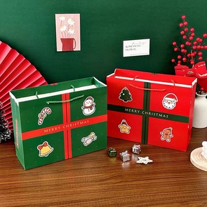 재고 준비 크리스마스 트리 테마 종이 가방 개인화 된 장식 호의 - Product Image 1