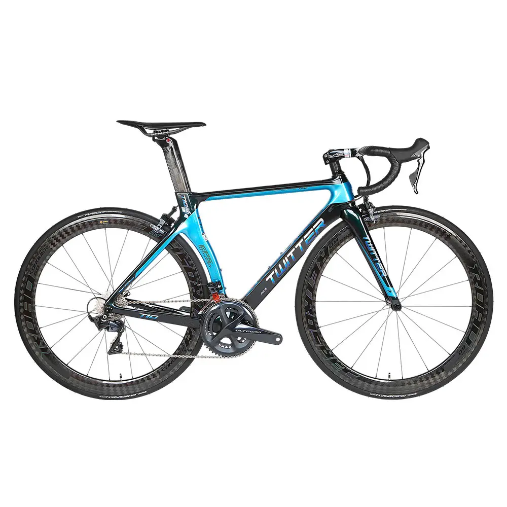 フルカーボンロードバイクultegra22スピード700Cカーボンレーシングロードバイク50mmカーボンホイールセット付き