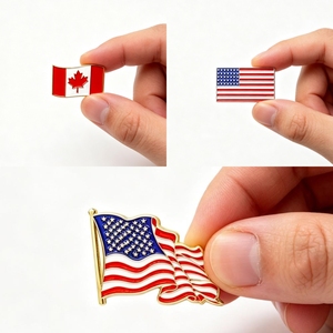 Broche en métal personnalisée en forme de <span class=keywords><strong>carte</strong></span> des États-Unis, émail souple, pour événement patriotique, symbole national durable, vente directe usine - Product Image 2