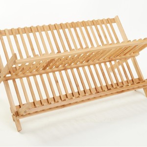 Wooden Draining <b>Rack</b> 12 Slots Quick Dry Kitchen Tableware Storage <b>Rack</b> - Product Image 4