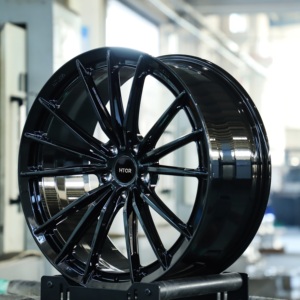 Rines Negros Forjados HTOR Personalizados de 18, 19 y 20 Pulgadas 5x114.3 para Autos de Alto Rendimiento, Compatibles con ZK 007, NIO ET5, <span class=keywords><strong>MI</strong></span> SU7, <span class=keywords><strong>XP</strong></span> P7 - Product Image 2