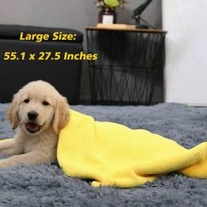 कस्टम नई पालतू सफाई और ग्रोमिंग उत्पादों सुपर अवशोषित नरम त्वरित सुखाने वाले माइक्रोफाइबर कुत्ते पालतू स्नान सफाई तौलिया कुत्तों के लिए - Product Image 5