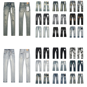 <span class=keywords><strong>Jeans</strong></span> di Alta Qualità di Marca di Lusso Casual, <span class=keywords><strong>Jeans</strong></span> <span class=keywords><strong>Elasticizzati</strong></span> Strappati Hip Hop, Comodi <span class=keywords><strong>Jeans</strong></span> da <span class=keywords><strong>Uomo</strong></span> Streetwear Viola e <span class=keywords><strong>Neri</strong></span> - Product Image 1