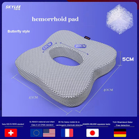 Coussin de chaise de bureau respirant et écologique 4D POE pour soulager la sciatique et soutenir le coccyx, coussin de siège personnalisé en POE