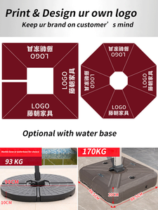 <span class=keywords><strong>Parasol</strong></span> solaire LED avec structure métallique, diamètre 3 m, imperméable, <span class=keywords><strong>protection</strong></span> UV, pour usage extérieur dans les salles de sport et les hôtels - Product Image 5