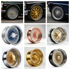 Cerchi in Lega Forgiati Trurim Oro Rosa a <span class=keywords><strong>100</strong></span> Razze con Incrocio a X e Canale Profondo, 15-16 Pollici 5x120.65 per Mercedes W205 C63 CLS Classic AMG - Product Image 6