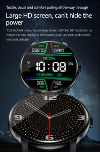 Gt2 thể thao đồng hồ Heart Rate Monitor 1.52 "Màn hình màu hợp kim trường hợp không dây sạc Silicone Dây đeo không thấm nước Vòng Smartwatch - Product Image 6