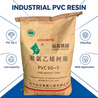 Résine PVC XINFA SG-5 de qualité industrielle, poudre de chlorure de polyvinyle pour raccords de tuyauterie, feuilles et produits PVC rigides, sac de 25 kg