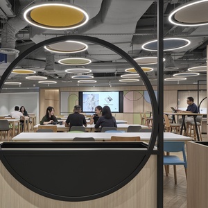 Đèn Trần <span class=keywords><strong>Led</strong></span> Tròn Trang Trí Văn Phòng Cao Cấp Trung Quốc Đèn Treo Tuyến Tính <span class=keywords><strong>Led</strong></span> 2.5 Inch Với Tấm Nỉ Âm Thanh - Product Image 3