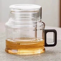 Novos Produtos: Conjunto Moderno de 3 Peças em Vidro Borossilicato Ecológico para Café e Chá com Cabo de Madeira