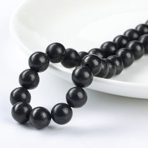 Perle Sfuse Rotonde in <span class=keywords><strong>Shungite</strong></span> Russa Naturale Accessori 6 8 10 12MM <span class=keywords><strong>Pietre</strong></span> Preziose Misura a Scelta per Creazione Gioielli Uomo Donna - Product Image 6