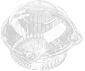 Tùy Chỉnh Rõ Ràng Nhựa Dùng Một Lần Pet Vòng Dome Cupcake Bánh Tráng Miệng Salad Trái Cây Bao Bì Vỉ Container