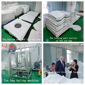 Nhà Máy Bán buôn 1ton container <span class=keywords><strong>1000kg</strong></span> Pallet mềm trắng PP dệt Jumbo túi thực phẩm cấp cầu tải trước túi lớn số lượng lớn - Product Image 6