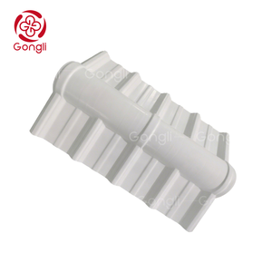 Feuille de toiture trapézoïdale creuse en PVC Accessoires <span class=keywords><strong>Tuile</strong></span> en plastique PVC Arête supérieure - Product Image 1