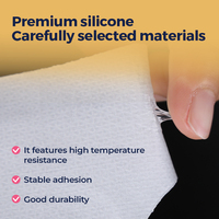 Emballage personnalisé, patchs réutilisables pour raffermir le cou et les yeux, patchs anti-rides en feuille d'or, masque en silicone pour le visage et le cou