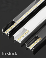 Profilé LED pour Bande Lumineuse Encastrée 3500K, Gorge Dissimulée en Alliage d'Aluminium, Bande Lumineuse LED en U