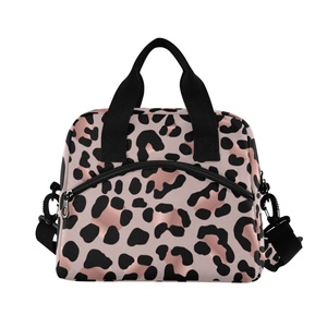 Cheap Price Customs logo Patterns Leopard Print Portable Waterproof Lunch Cooler Bags Large Size for Sale - Product Image 2