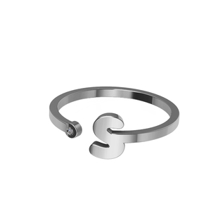 Anello personalizzato con intarsio CZ Diamond Design iniziale H Letter Ring anello personalizzato con Design a lettera gioielli di spedizione gratuita con sconto - Product Image 4