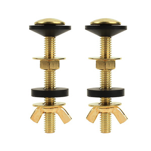 Tornillos para tanque de inodoro Aojiele, juego de pernos de fijación universales chapados en cobre para accesorios de tanque de agua - Product Image 5