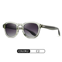 Les nouvelles lunettes polarisées en acétate TR S31129 Lunettes de soleil d'extérieur Lunettes de soleil en feuille Style populaire et à la mode