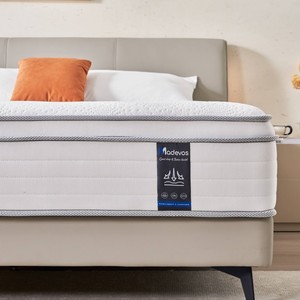 Materasso ibrido da 12 pollici Queen King Size in una scatola-molle tascabili per il supporto e il rilievo di pressione materasso medio rigido - Product Image 5