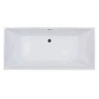 KIIEILO Sanitaire bas prix 2m victorien moderne adulte plastique acrylique luxe carré support libre baignoire pour la maison hôtel projet