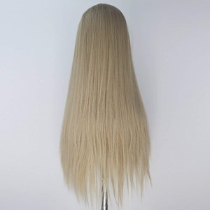 Hombres Halloween Hada Rey <span class=keywords><strong>Thranduil</strong></span> Cosplay Peluca de pelo rubio largo y recto - Product Image 5