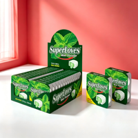 SuperLoves Chewing-gum fourré à la confiture aux saveurs fruitées, 4 pièces, 13,5 g, boîte en métal, lot en vrac, multicolore, bonbons à mâcher, vente en gros