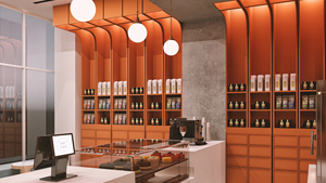 Custom Dessert Store Display Furniture Ice Cream Showcase Pastry Cabinet Sweets Counter Retail Turnkey Shopfitting - Product Image 3