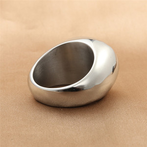 <b>Men's</b> Titanium Steel Oval <b>Ring</b> With <b>Black</b> And Brown Stone Bezel Setting Retro Style Jewelry Gift For <b>Men</b> - Product Image 2