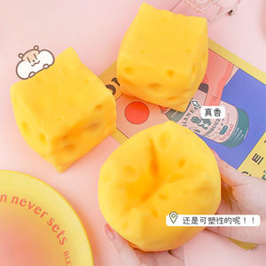 Jouet sensoriel en plastique TPR en forme de hamburger de fromage géant, mochi, anti-stress, à remontée lente, unisexe, pour tous les âges, idéal pour les fêtes - Product Image 3