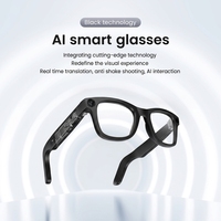Gafas Inteligentes E03 con Cámara HD de 800W Grabación de Video Transferencia WIFI Control por Gestos ChatGPT para Hombre y Mujer Auriculares Portátiles Inteligentes para Exteriores