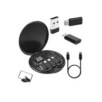 Câble USB TKT 6 en 1 Multifonctionnel, Adaptateur de Charge de Voyage, Hub OTG Type-C pour Android avec Transfert de Données et Chargeur, Compatible Téléphones Portables
